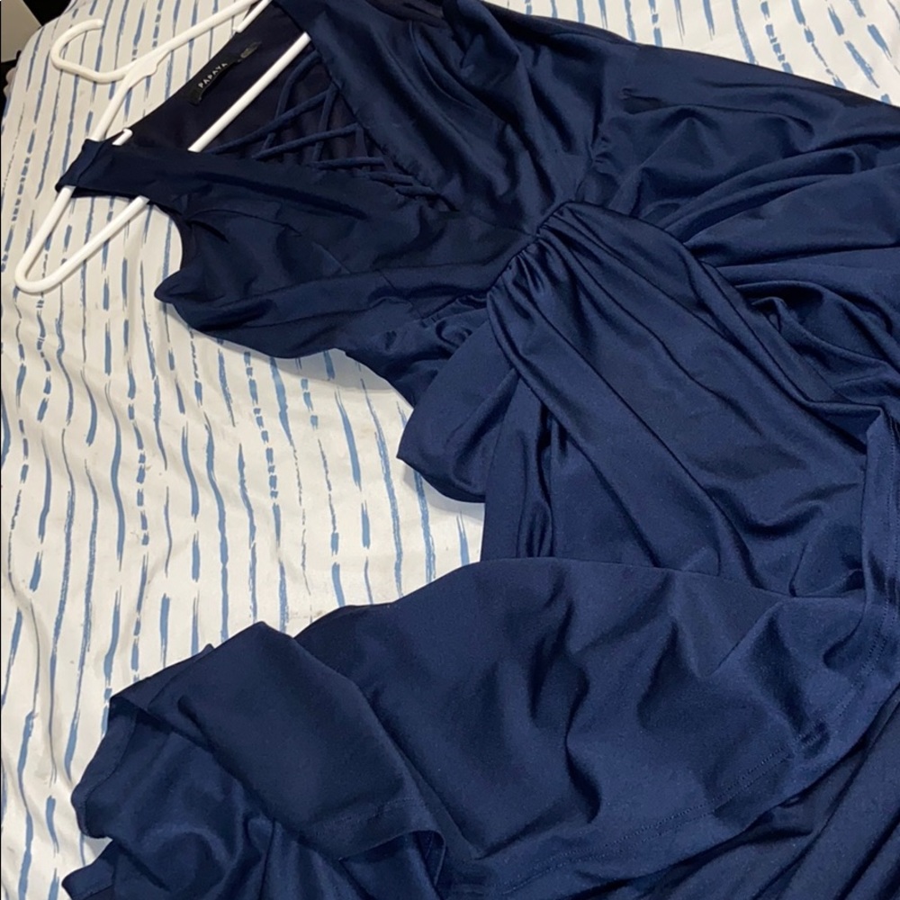 Blue long dress